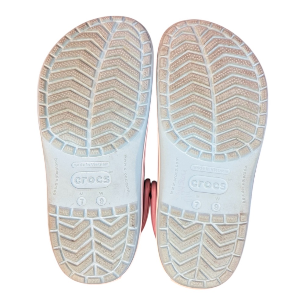 Crocs Crocband Clog Ice Blue / White / Pink Women’s Size 9 Men’s Size 7 - Picture 7 of 8
